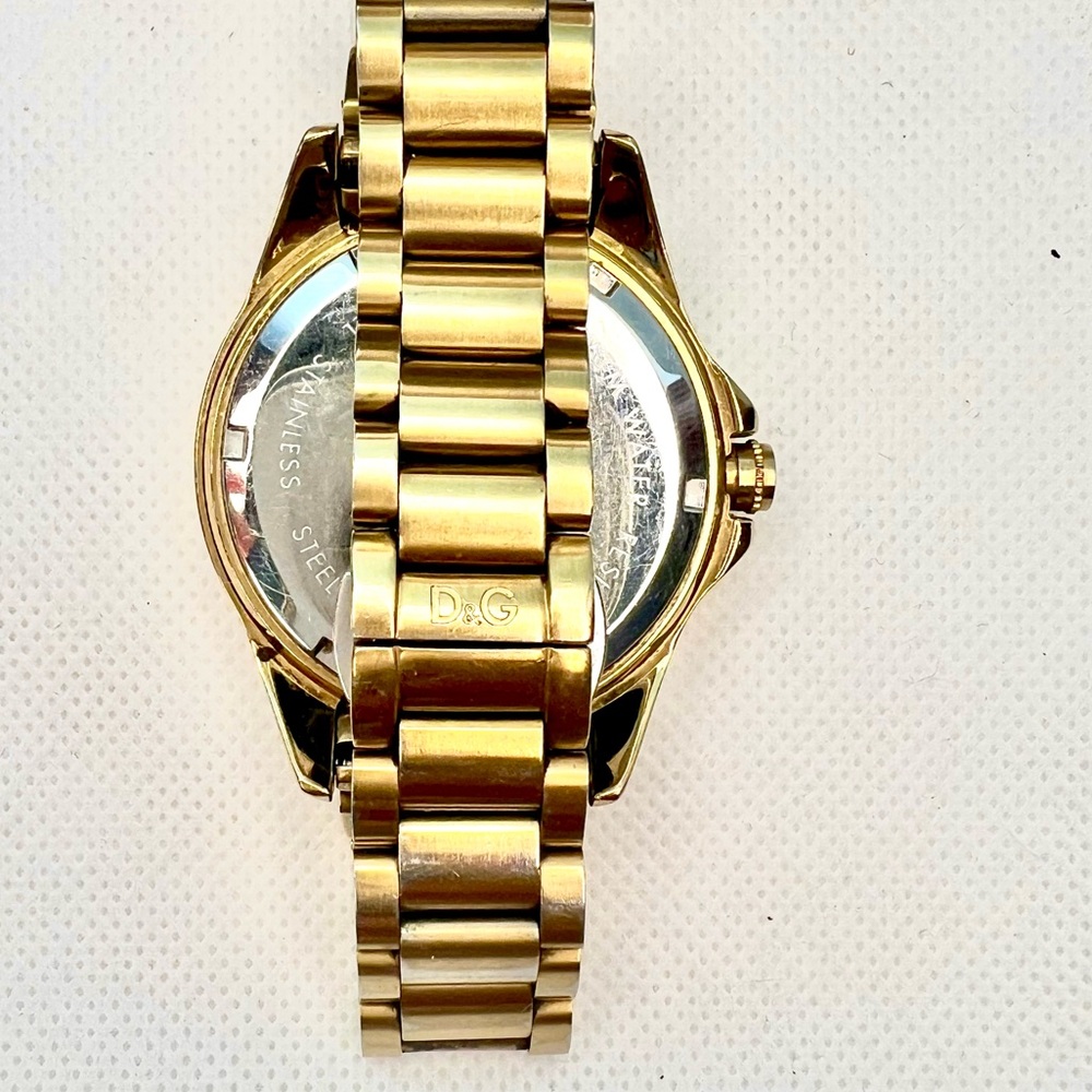 D&G TIME by Dolce & Gabbana gold women’s watch stainless steel with extra links - Picture 5 of 7